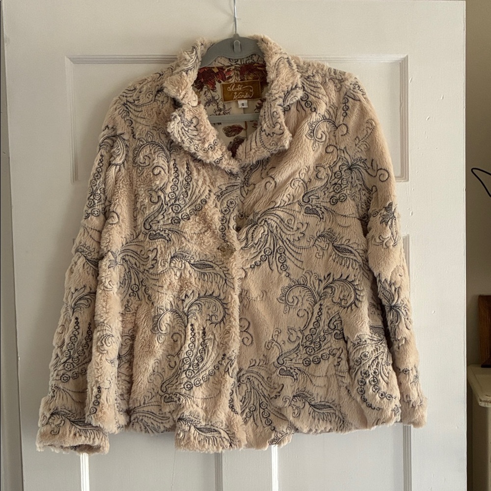 Anthropologie Aunt Wanda Faux Fur Women's Jacket Size Small